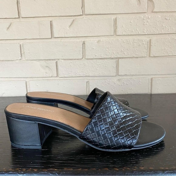 Lane Bryant Dream Cloud Braided Slide Heel Shoes Sandals Worn Once 10 W - Picture 4 of 7